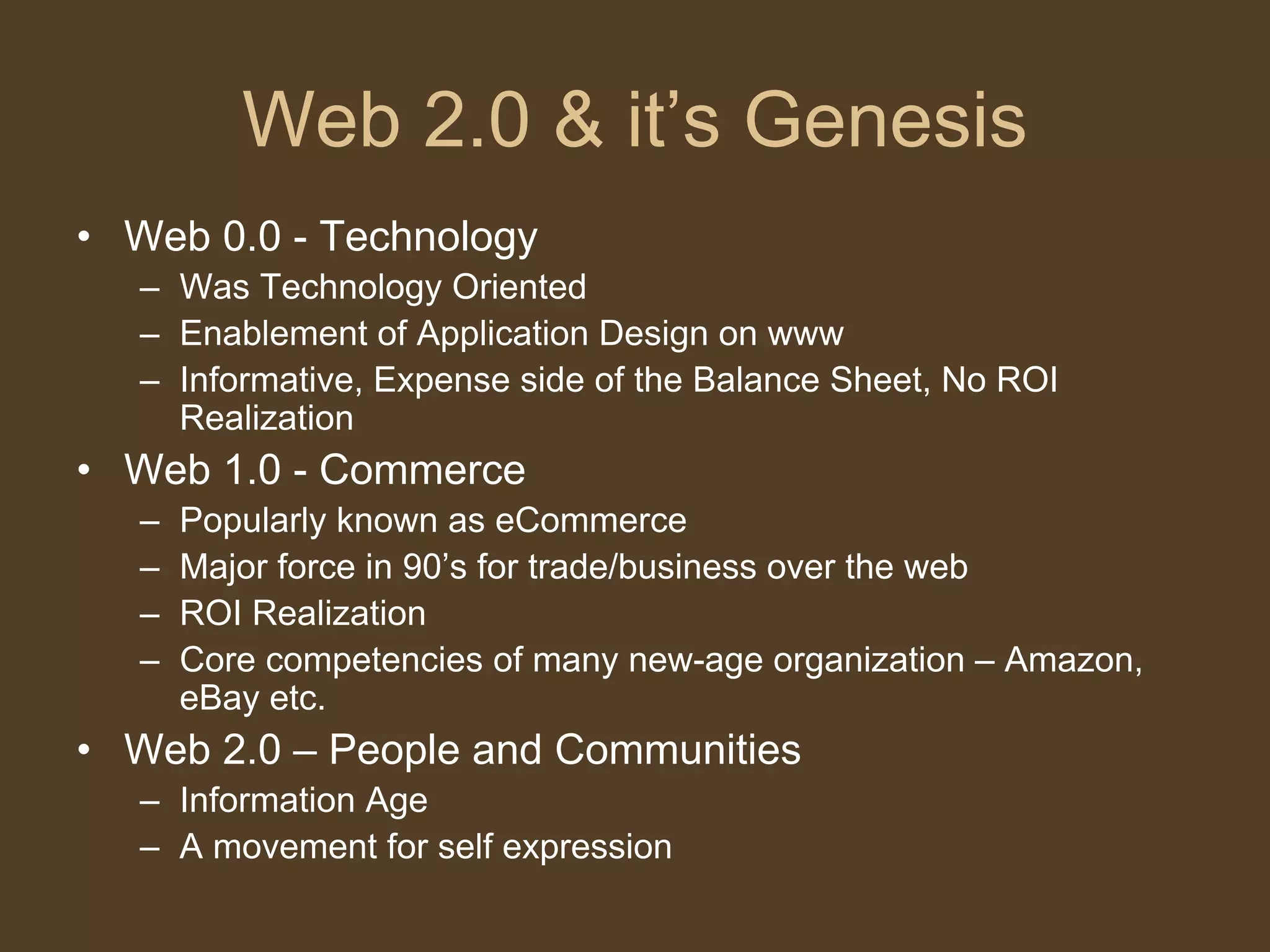 Web 2.0 Managerial Economics