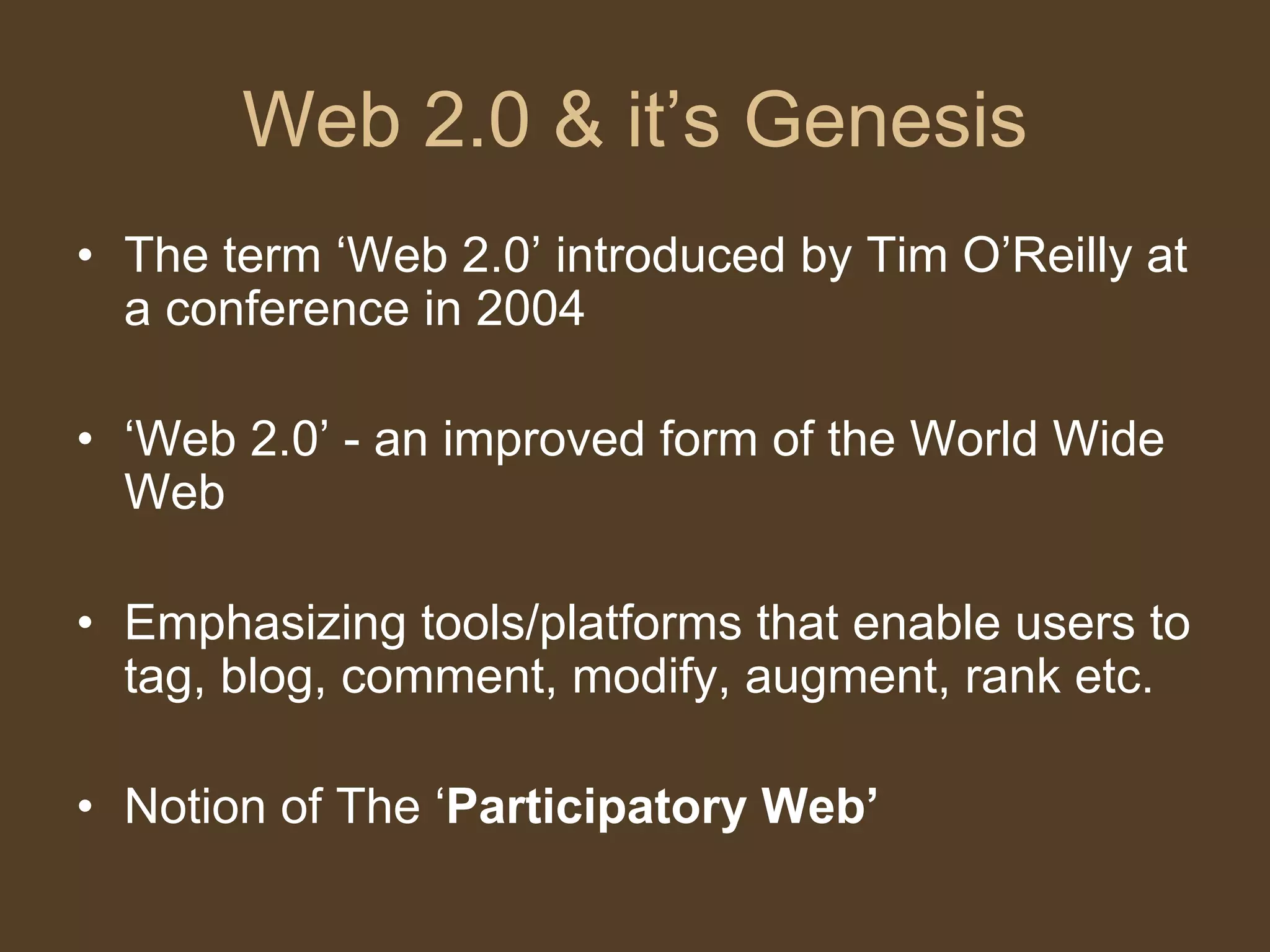 Web 2.0 Managerial Economics