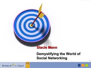 Stacie Mann Demystifying the World of Social Networking 