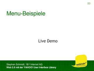 Menu-Beispiele Live Demo 