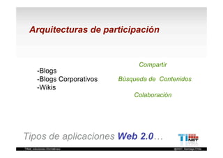 Herramientas de Colaboración




Tipos de aplicaciones Web 2.0…