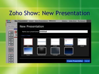 Zoho Show: New Presentation 