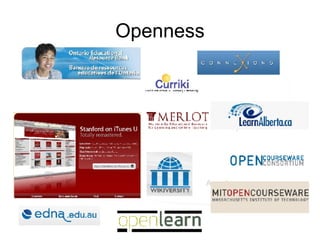 Openness Open Source Software Open APIs Firefox Apache MySQL Open Editing 