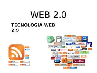 RSS WEB 2.0 TECNOLOGIA WEB 2.0 SINDICACION DE CONTENIDOS 