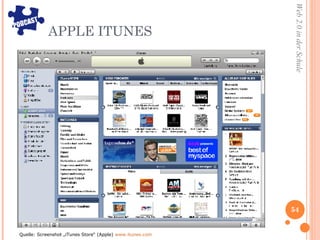 APPLE ITUNES Quelle: Screenshot „iTunes Store“ (Apple)  www.itunes.com 