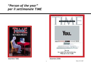 “ Person of the year”  per il settimanale TIME dicembre 1982 dicembre 2006 