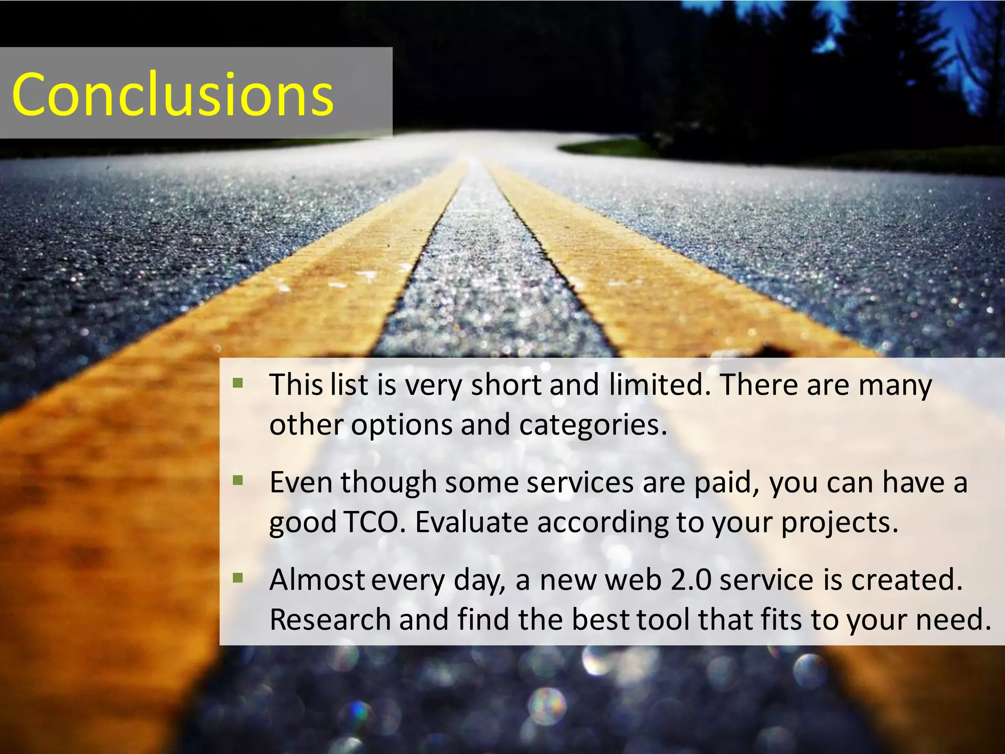 Web 2.0 Tools For Project Management