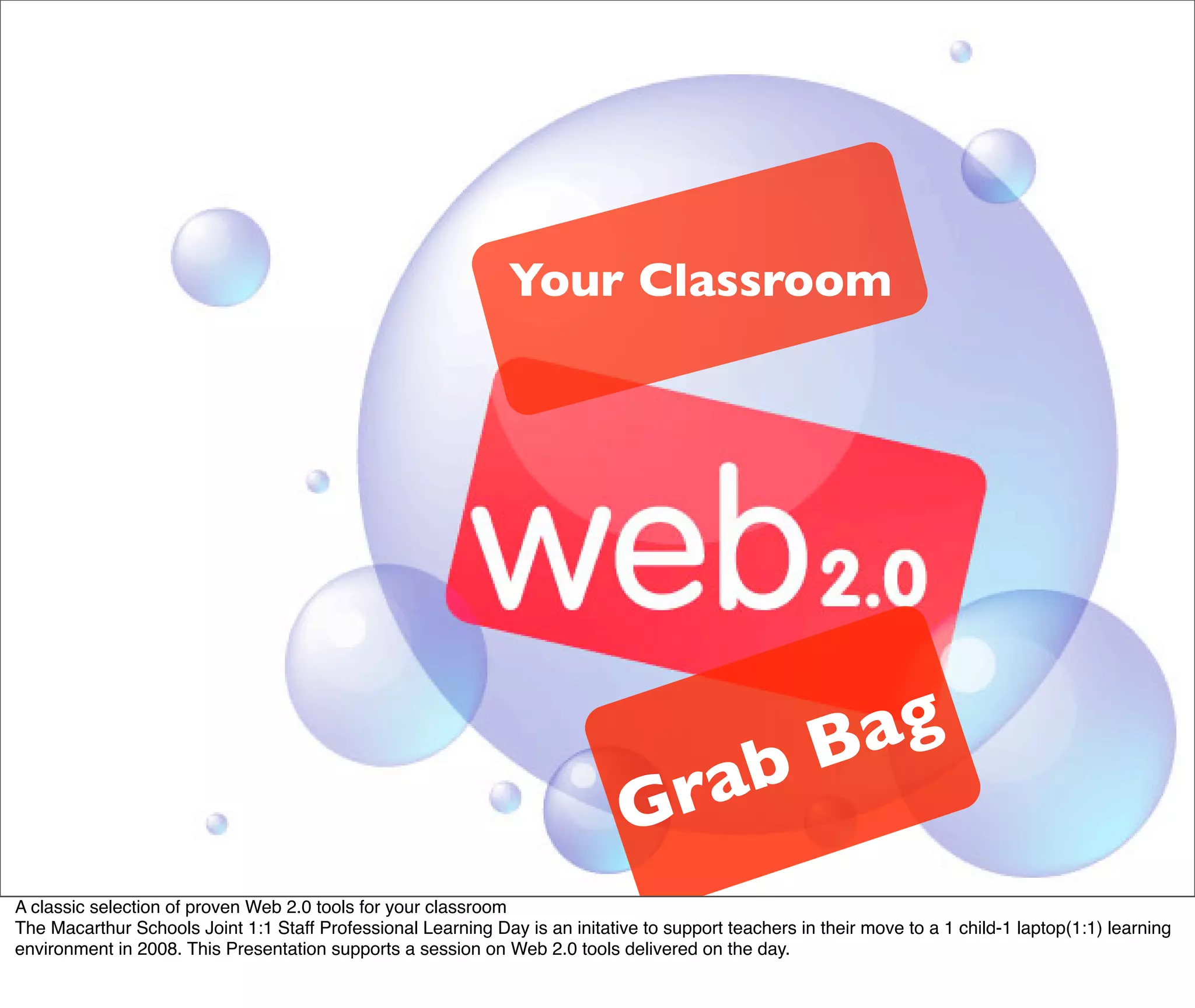 Web 2.0 tools for your Classroom Right NOW!!