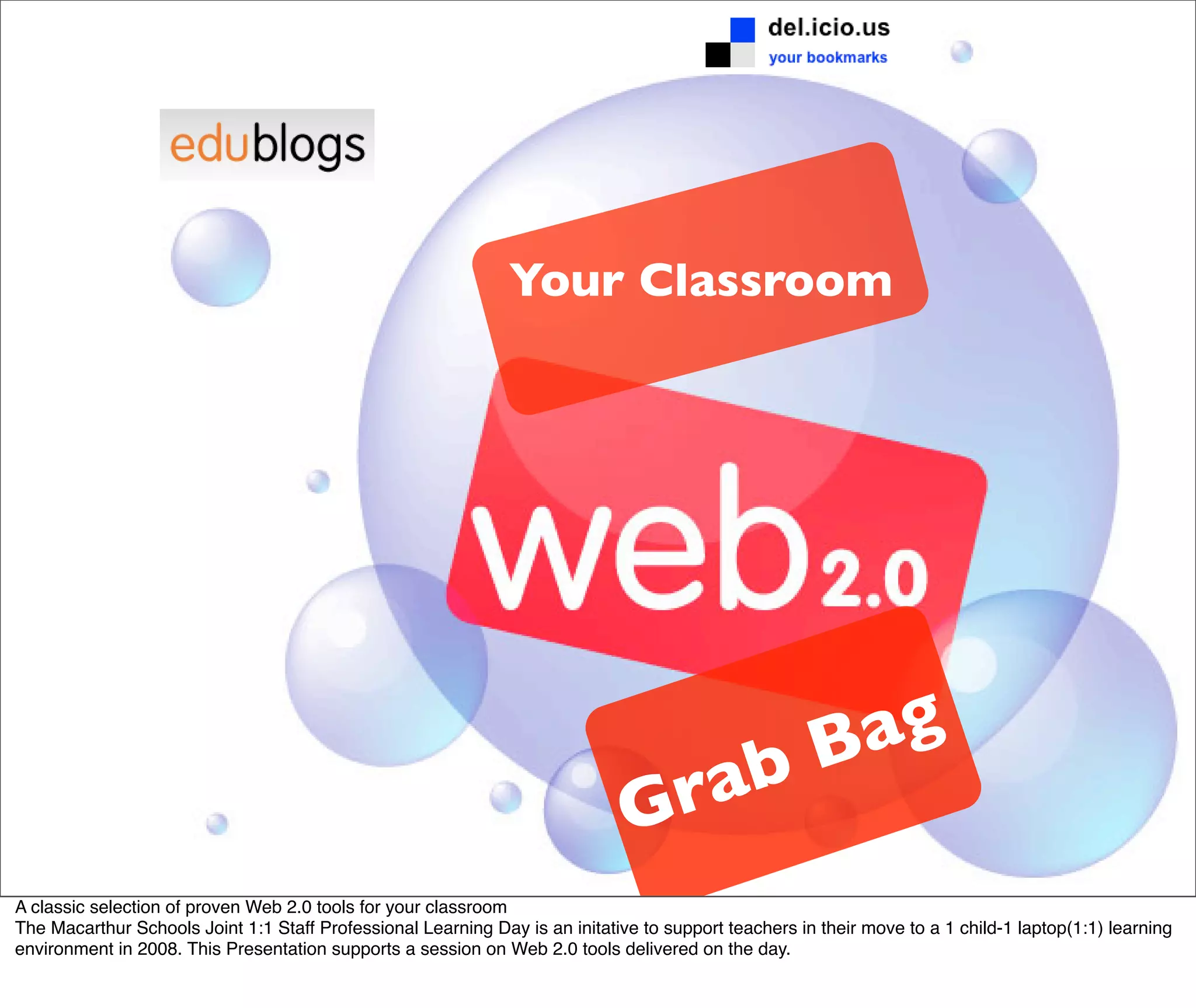 Web 2.0 tools for your Classroom Right NOW!!