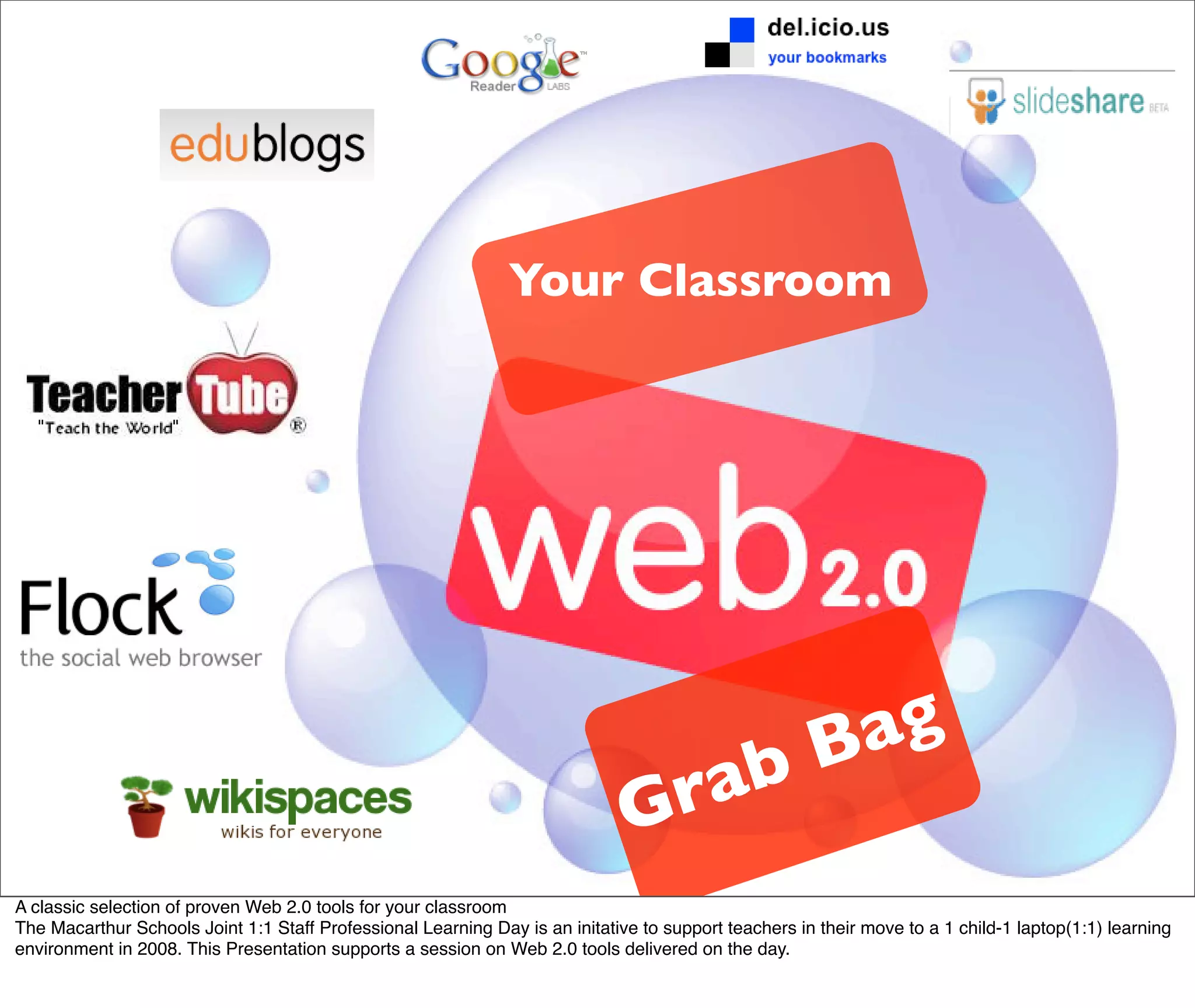 Web 2.0 tools for your Classroom Right NOW!!