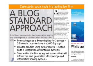 Web 2.0: towards collaborative - Lee Bryant