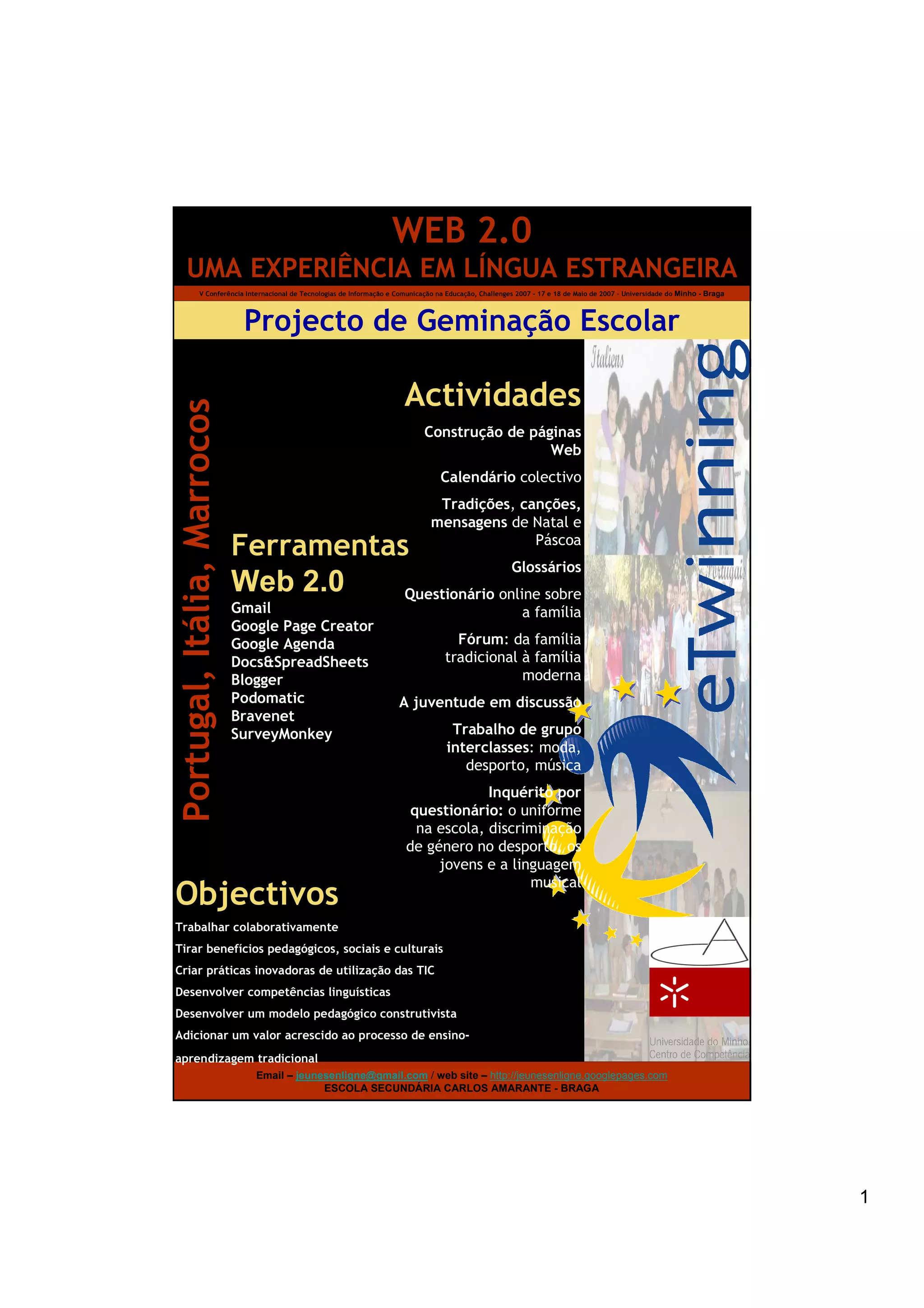 Web 2.0 un projet eTwinning