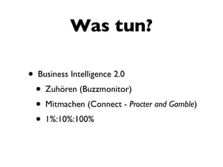 Web 2.0 und Die neuen KundInnen