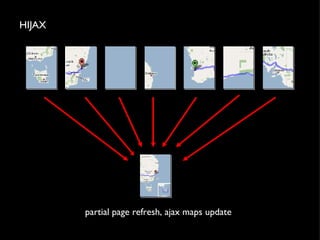 HIJAX partial page refresh, ajax maps update
