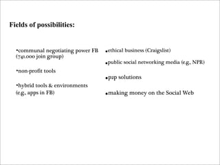 Web 2.0 -- What Went Wrong?