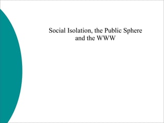 Web 2.0 -- What Went Wrong?