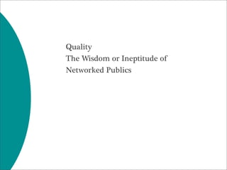 Web 2.0 -- What Went Wrong?