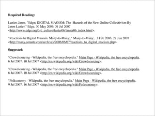 Web 2.0 -- What Went Wrong?