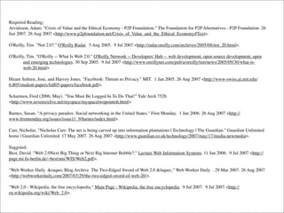 Web 2.0 -- What Went Wrong?