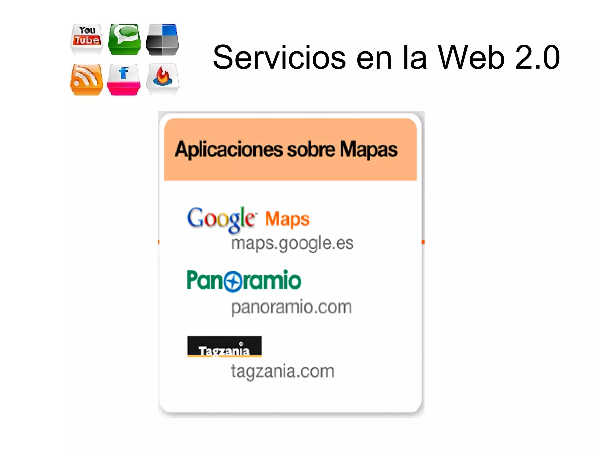Servicios en la Web 2.0 