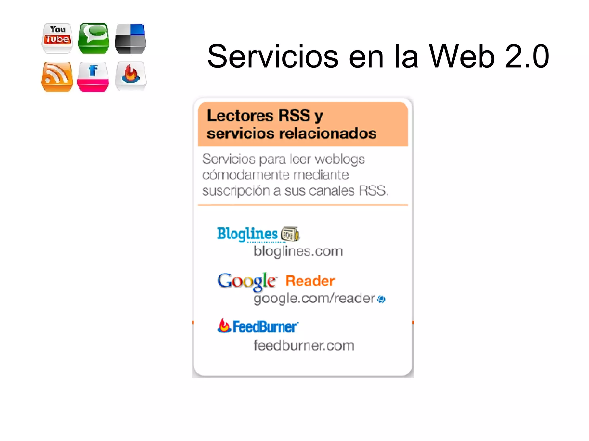 Servicios en la Web 2.0 