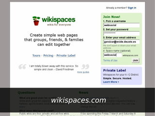 Web 2.0 y redes sociales virtuales - Wikis