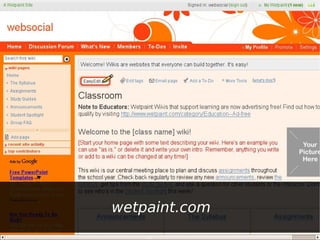 Web 2.0 y redes sociales virtuales - Wikis