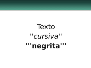 Web 2.0 y redes sociales virtuales - Wikis