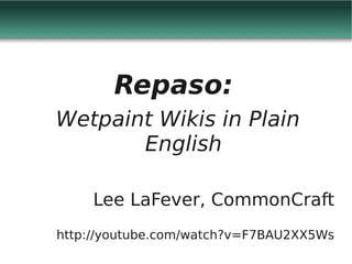 Web 2.0 y redes sociales virtuales - Wikis