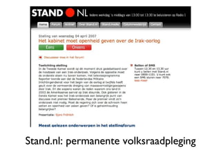 Stand.nl: permanente volksraadpleging 