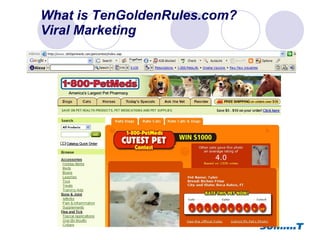 What is TenGoldenRules.com? Viral Marketing 