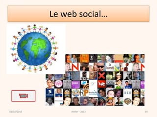 Le web social…




01/02/2013        Atelier - 2013   39
 