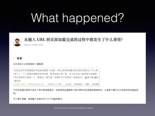 What happened?
http://fex.baidu.com/blog/2014/05/what-happen/
 