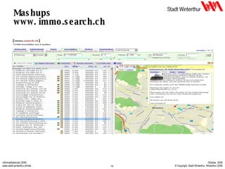 Mashups www. immo.search.ch 