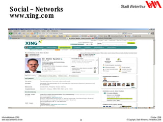 Social – Networks www.xing.com 