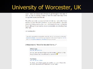 University of Worcester, UK 