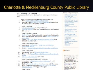 Charlotte & Mecklenburg County Public Library 