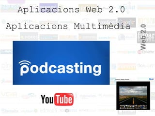 Aplicacions Web 2.0 Aplicacions Multimèdia Web 2.0 