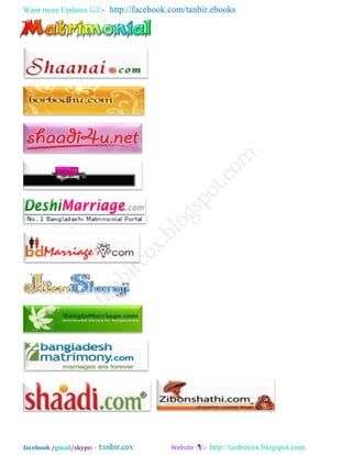 Want more Updates  http://facebook.com/tanbir.ebooks
facebook /gmail/skype: - http://tanbircox.blogspot.com
 