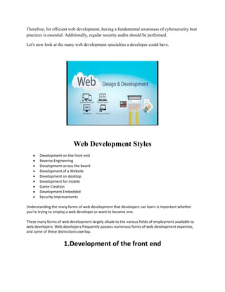 Web Development | PDF