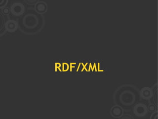 RDF/XML
 