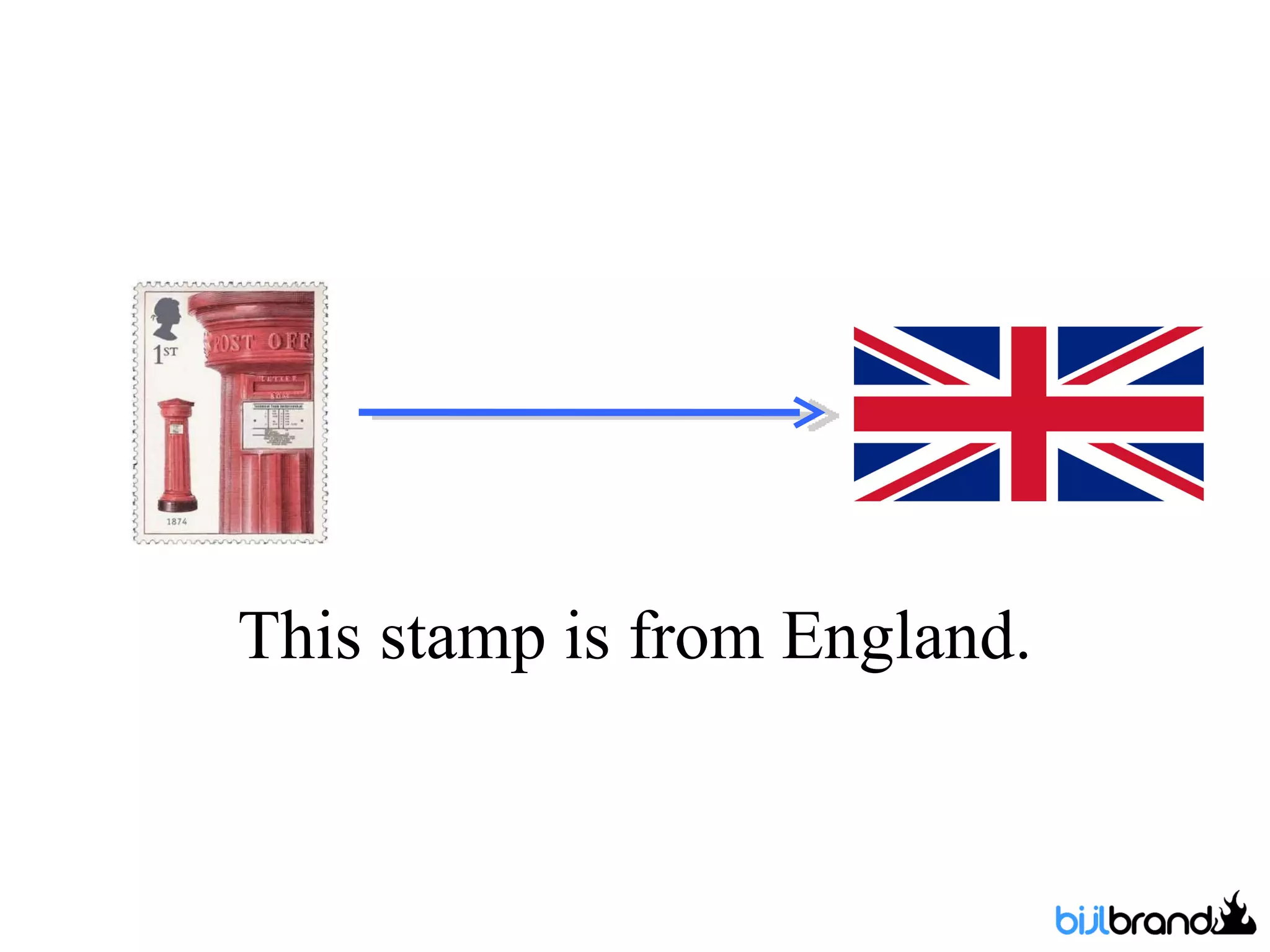 This stamp is from England. 