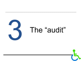 The “audit” 3 