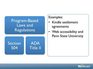 Web Accessibility Compliance in Higher Education - Fully Meet Legal ...