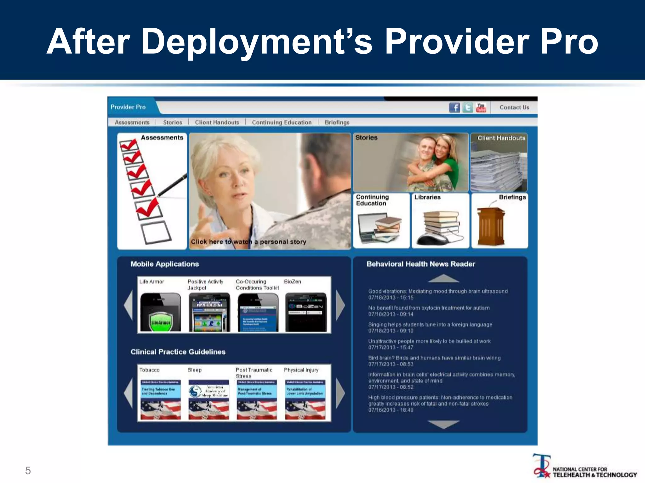 After Deployment’s Provider Pro

5

 