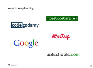 Ways to keep learning
18
 