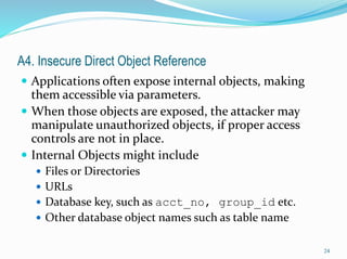 Insecurity Object Web Application Security 101 | PDF