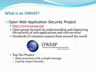 How Bad Is It?
 Bad
9
**Web Application Security Consortium (WASC)
http://www.webappsec.org/projects/statistics/
(Server-...