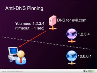Anti-DNS Pinning

                                                    DNS for evil.com
                              You n...