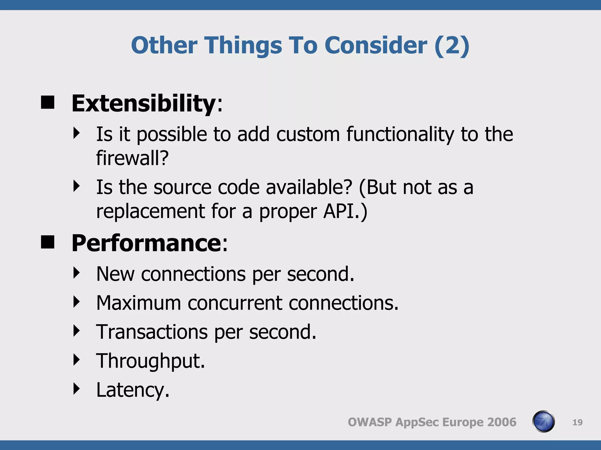 Web Application Frewall